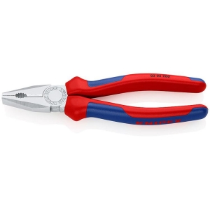 Knipex 03 05 200 Combination Pliers chrome-plated 200mm Grip Handle